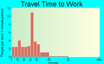 Unadilla travel time to work