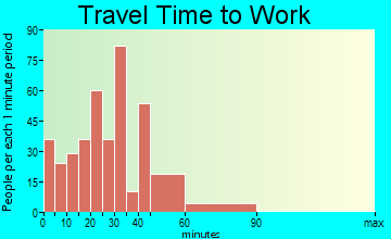 Raymond commuting: travel time to work