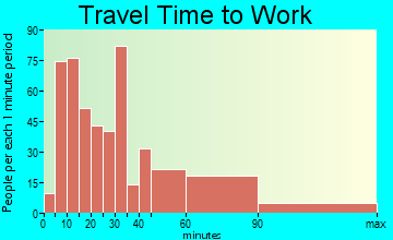 Allendale travel time to work - commute