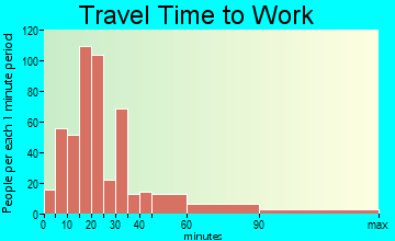 Magnolia travel time to work - commute