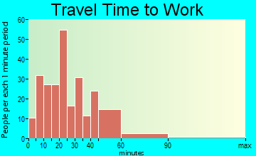 Netcong travel time to work