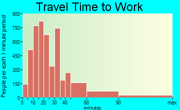 Wayne travel time to work - commute