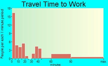 Carrizozo travel time to work