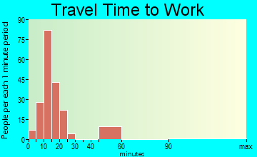 Ranchos de Taos travel time to work - commute