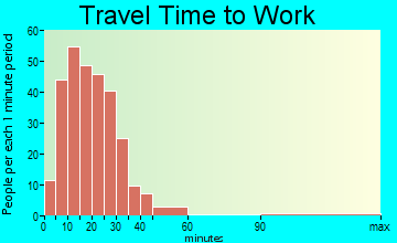 Blasdell travel time to work - commute