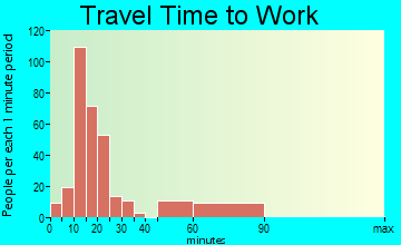 Piney travel time to work - commute