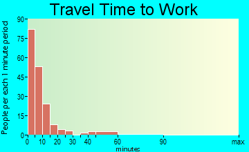 Houghton travel time to work