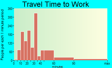 Mastic travel time to work - commute