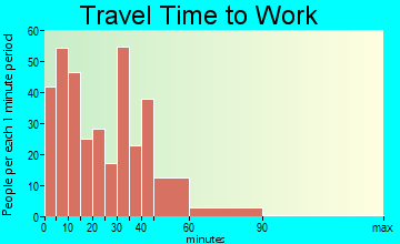 Skaneateles travel time to work - commute