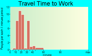 Wellsburg travel time to work