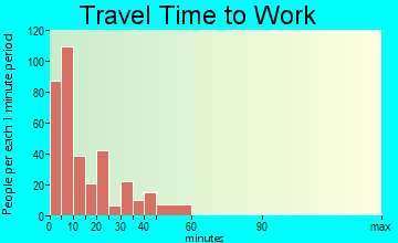 Wellsville travel time to work - commute