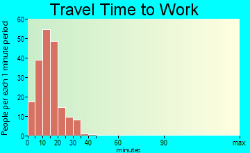 Biltmore Forest travel time to work
