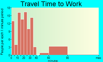 Hays travel time to work