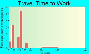 Lansing travel time to work - commute
