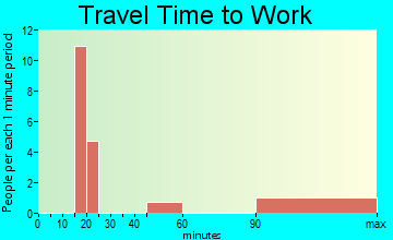 Woodson travel time to work