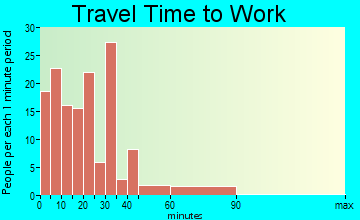 Pilot Mountain travel time to work - commute