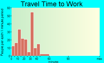 Tryon travel time to work - commute