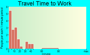Adams travel time to work