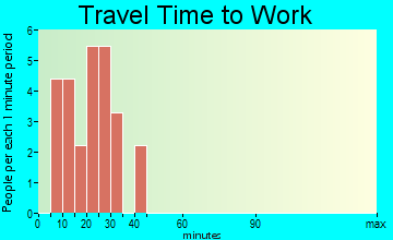 Selfridge travel time to work