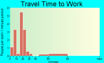 Bloomingdale travel time to work