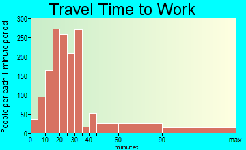 Bloomington travel time to work - commute
