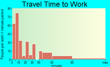 Georgetown travel time to work