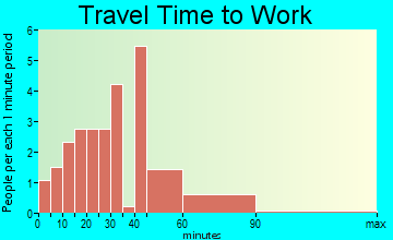Irondale travel time to work