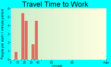 Lower Salem travel time to work - commute