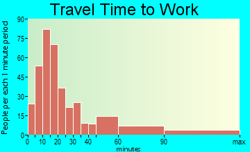 Wellston travel time to work - commute
