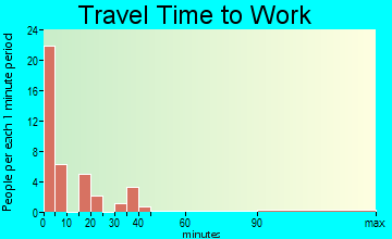 Arnett travel time to work - commute