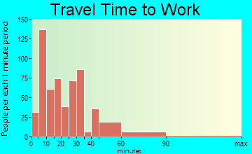 Purcell travel time to work - commute
