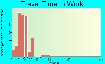 Tyrone travel time to work - commute