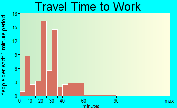Washington travel time to work - commute