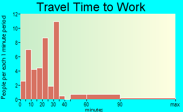 Watts Community travel time to work