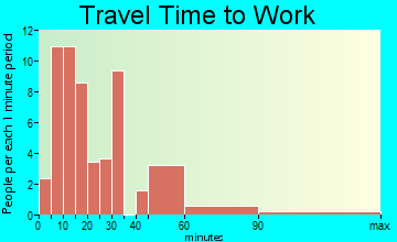 Wayne travel time to work