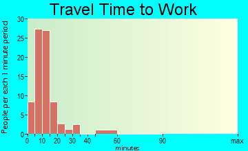 Island City travel time to work - commute