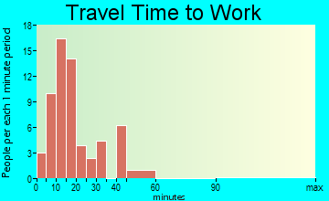Fernville travel time to work