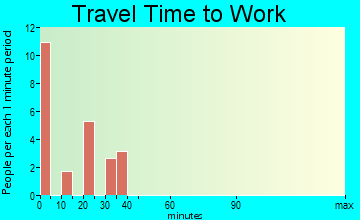 Farmington travel time to work
