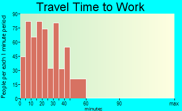 Palmerton travel time to work - commute