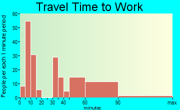 Georgetown travel time to work