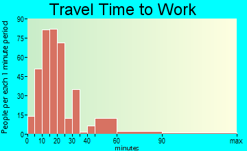 Sinking Spring travel time to work - commute