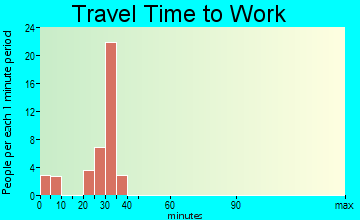 Spring Mills travel time to work