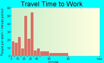 West Newton commuting: travel time to work