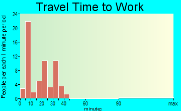 Chesnee travel time to work - commute
