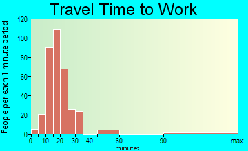 Clearwater travel time to work - commute
