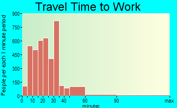 Goose Creek travel time to work - commute