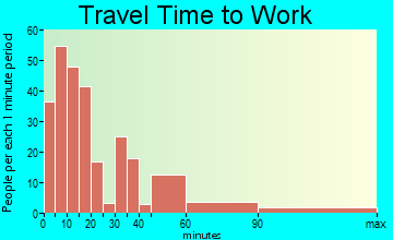 Mullins travel time to work - commute