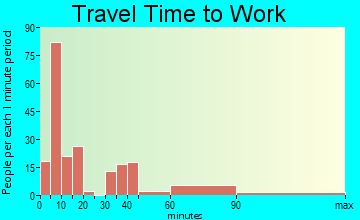 Idyllwild-Pine Cove travel time to work