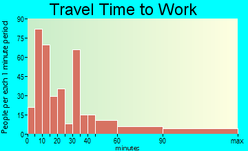 Saluda travel time to work - commute