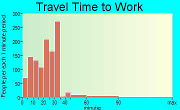 Kerman travel time to work - commute